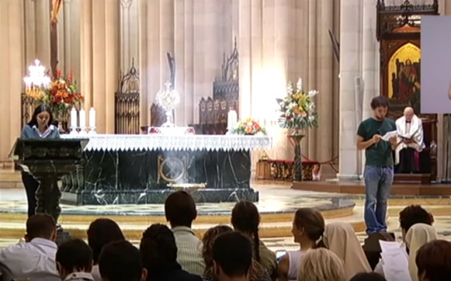 El arzobispo invita a los jóvenes a una nueva vigilia de oración en la catedral