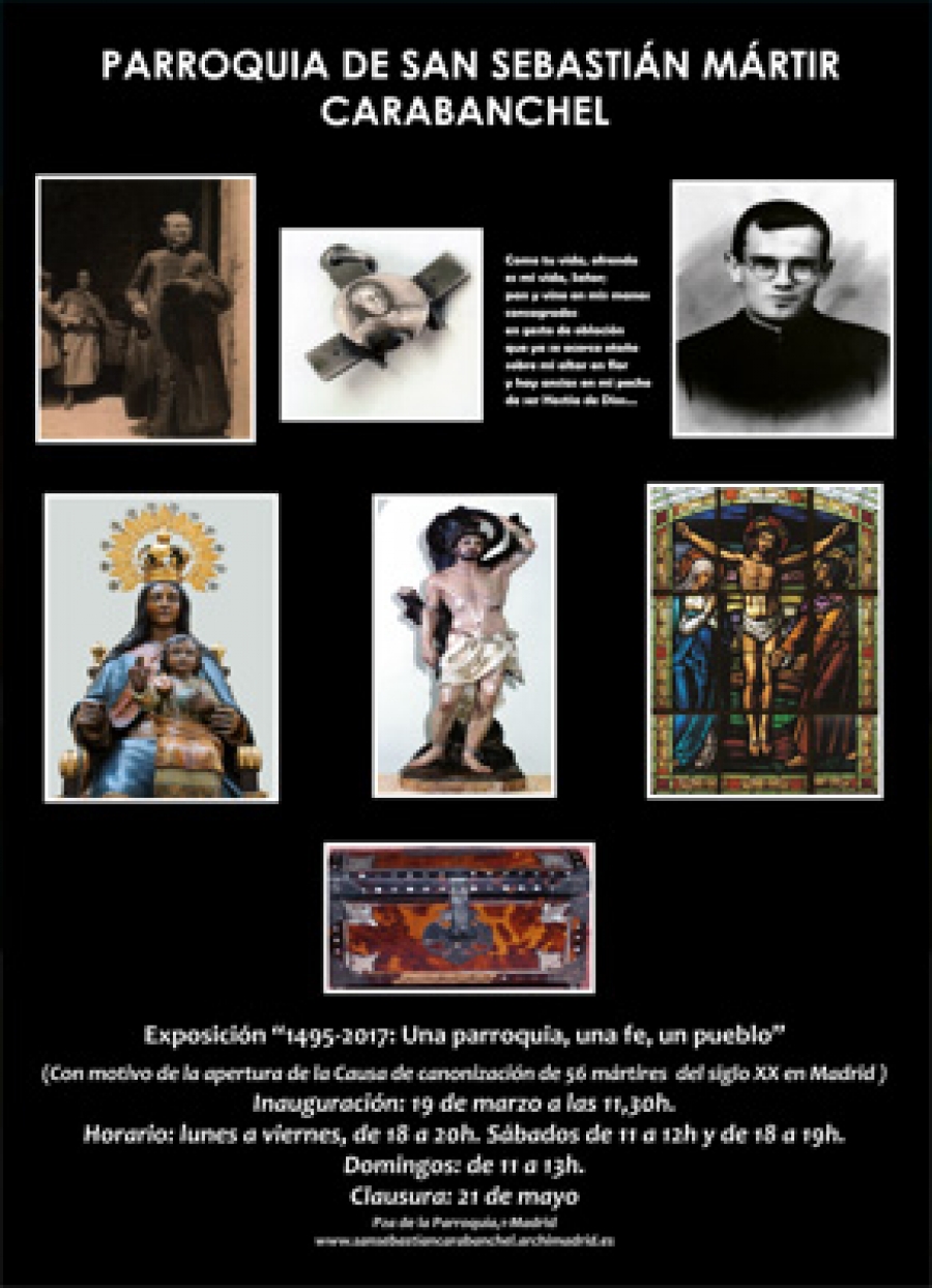 El domingo se clausura en San Sebastián Mártir la exposición sobre la vida parroquial