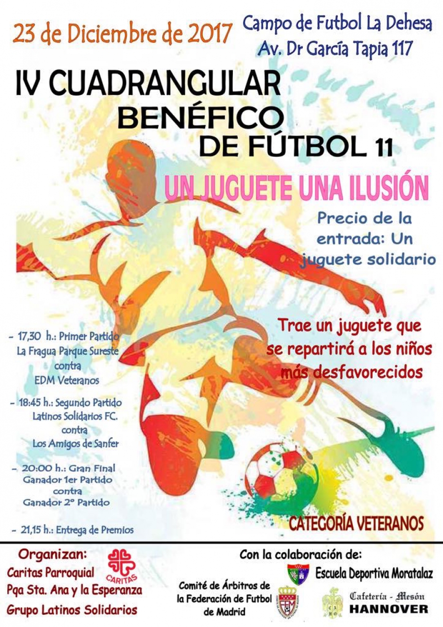 Santa Ana y la Esperanza celebra el IV cuadrangular benéfico de fútbol 11