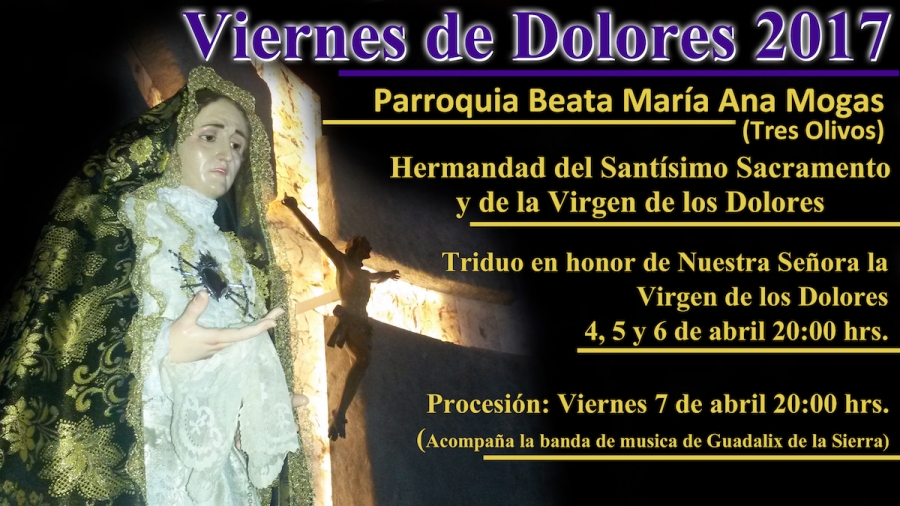 La parroquia Beata María Ana Mogas celebra un triduo en honor a la Virgen de los Dolores