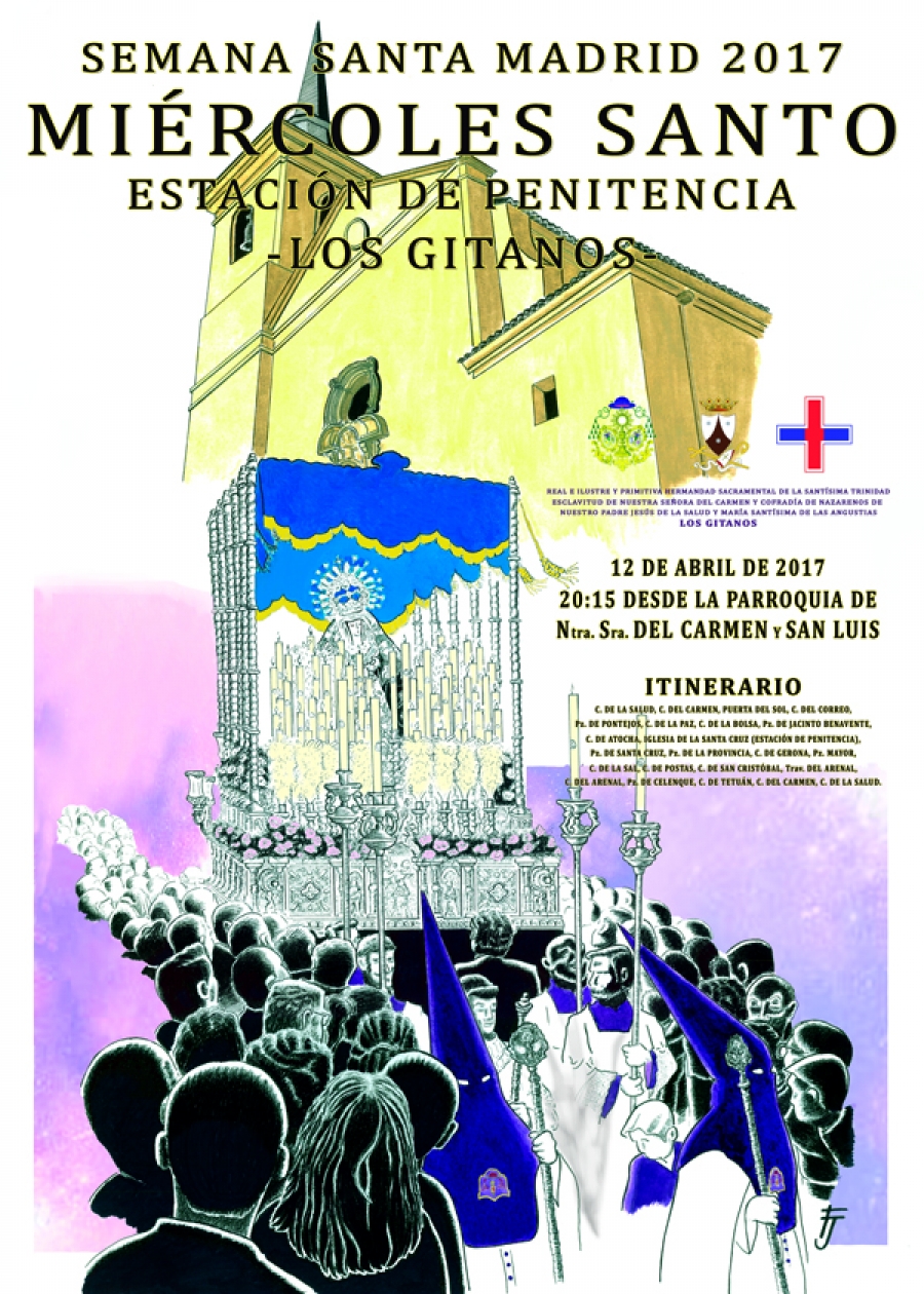 La hermandad de &#039;Los Gitanos&#039; presenta el cartel de su Estación de Penitencia de la Semana Santa 2017