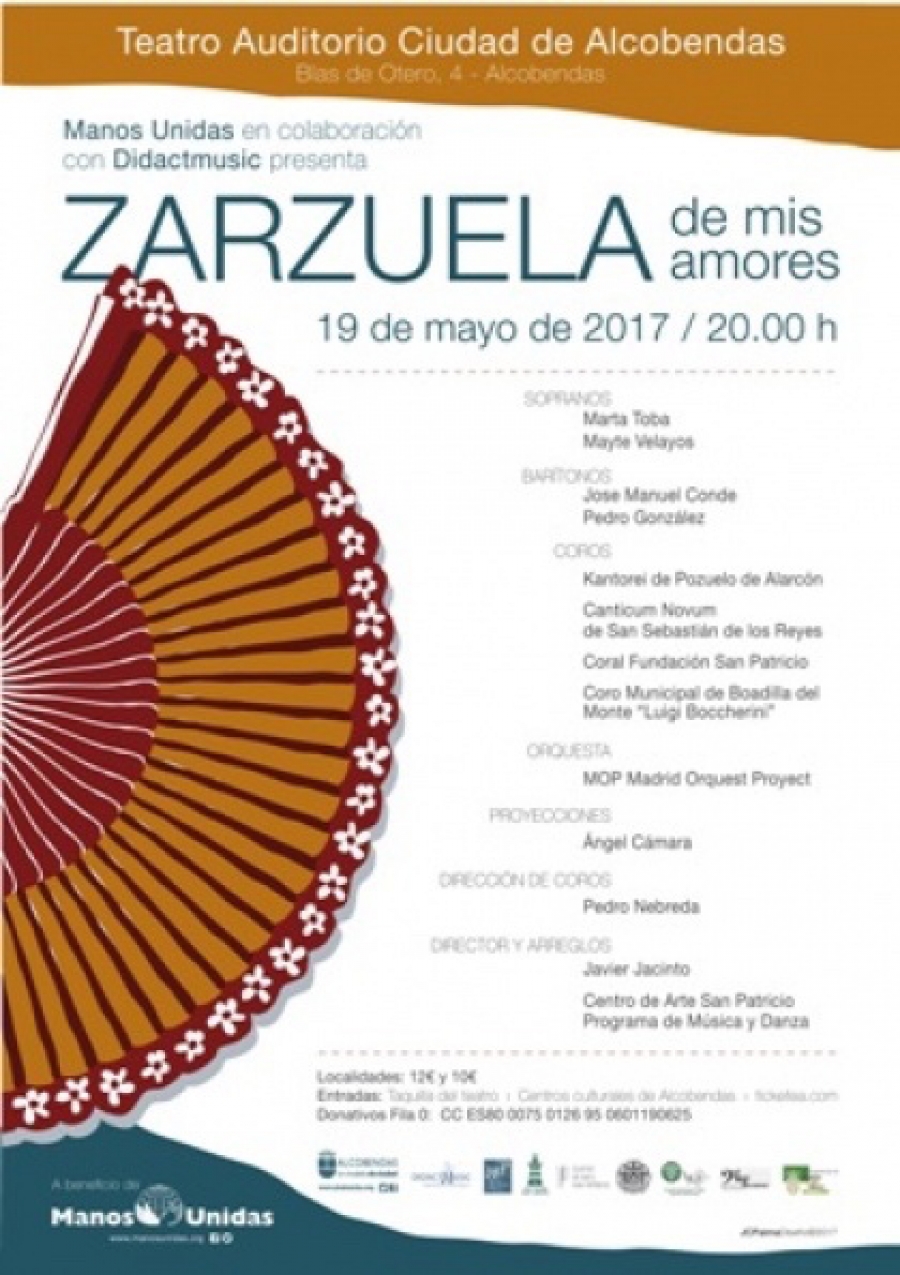 El teatro auditorio Ciudad de Alcobendas acoge un concierto solidario a beneficio de Manos Unidas Madrid