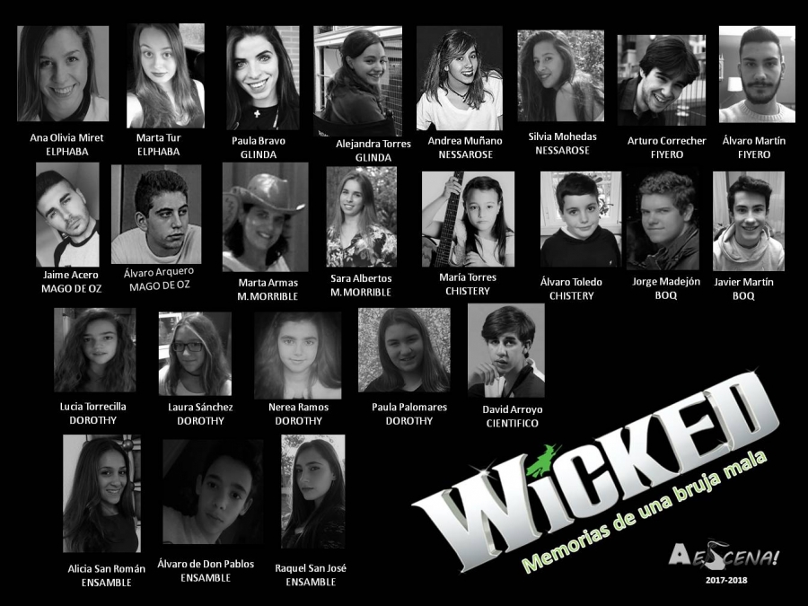 El grupo teatral AESCENA! representa en San Sebastián Mártir &#039;Wicked. El musical en directo&#039;