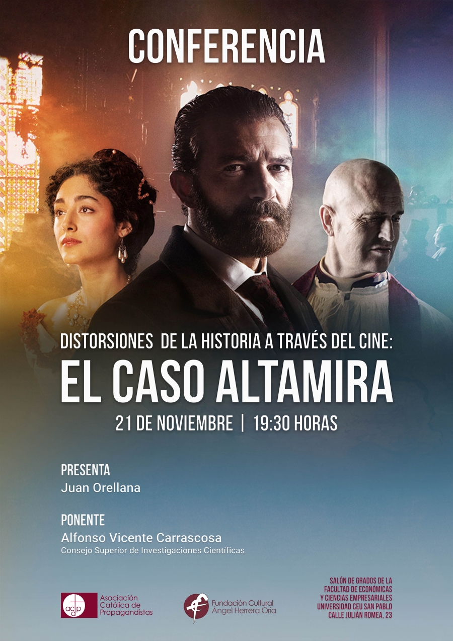 La Fundación Cultural Ángel Herrera Oria organiza una conferencia sobre Distorsiones de la historia a través del cine