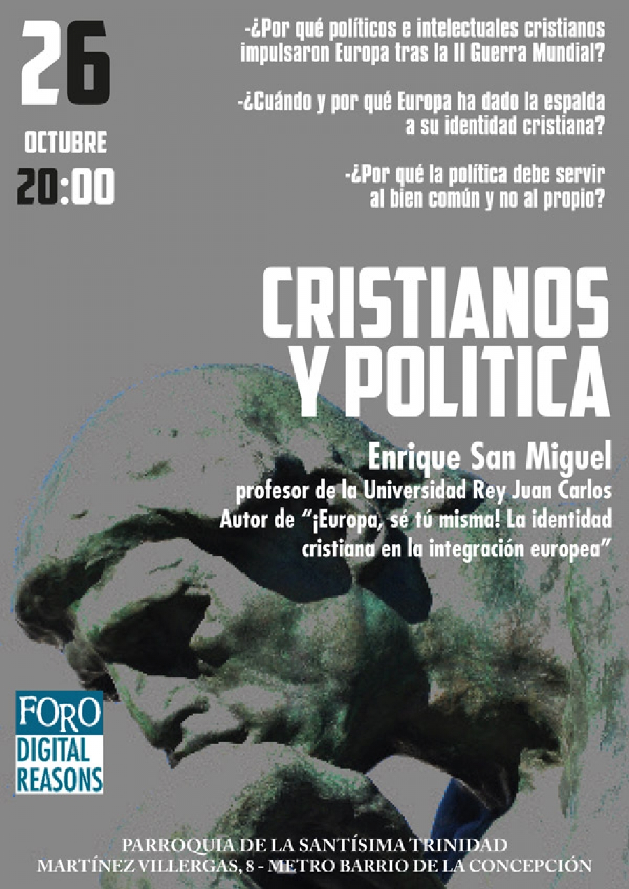 El profesor Enrique San Miguel reflexiona sobre &#039;Cristianos y política&#039; en la parroquia Santísima Trinidad