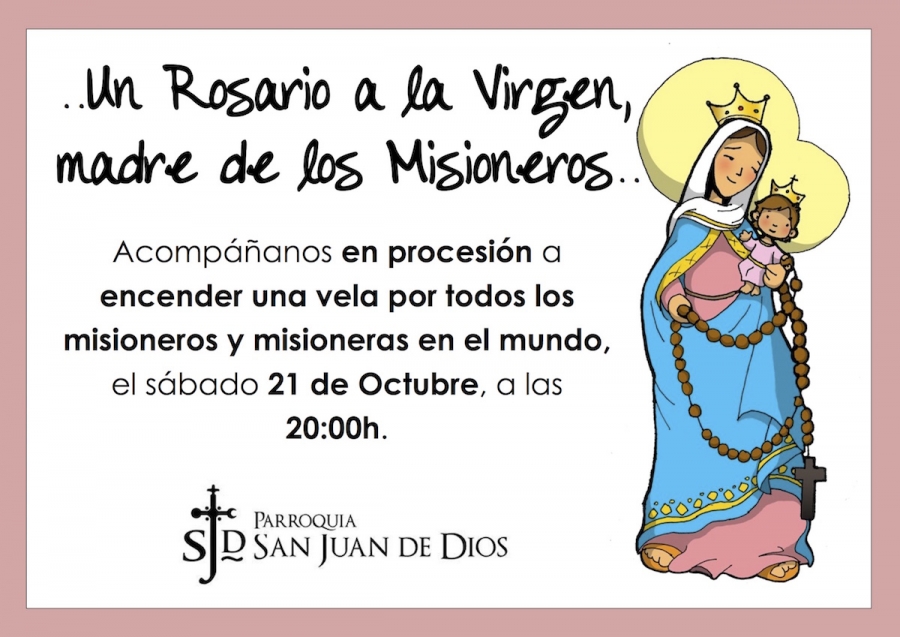 San Juan de Dios organiza un rosario misionero con motivo del Domund