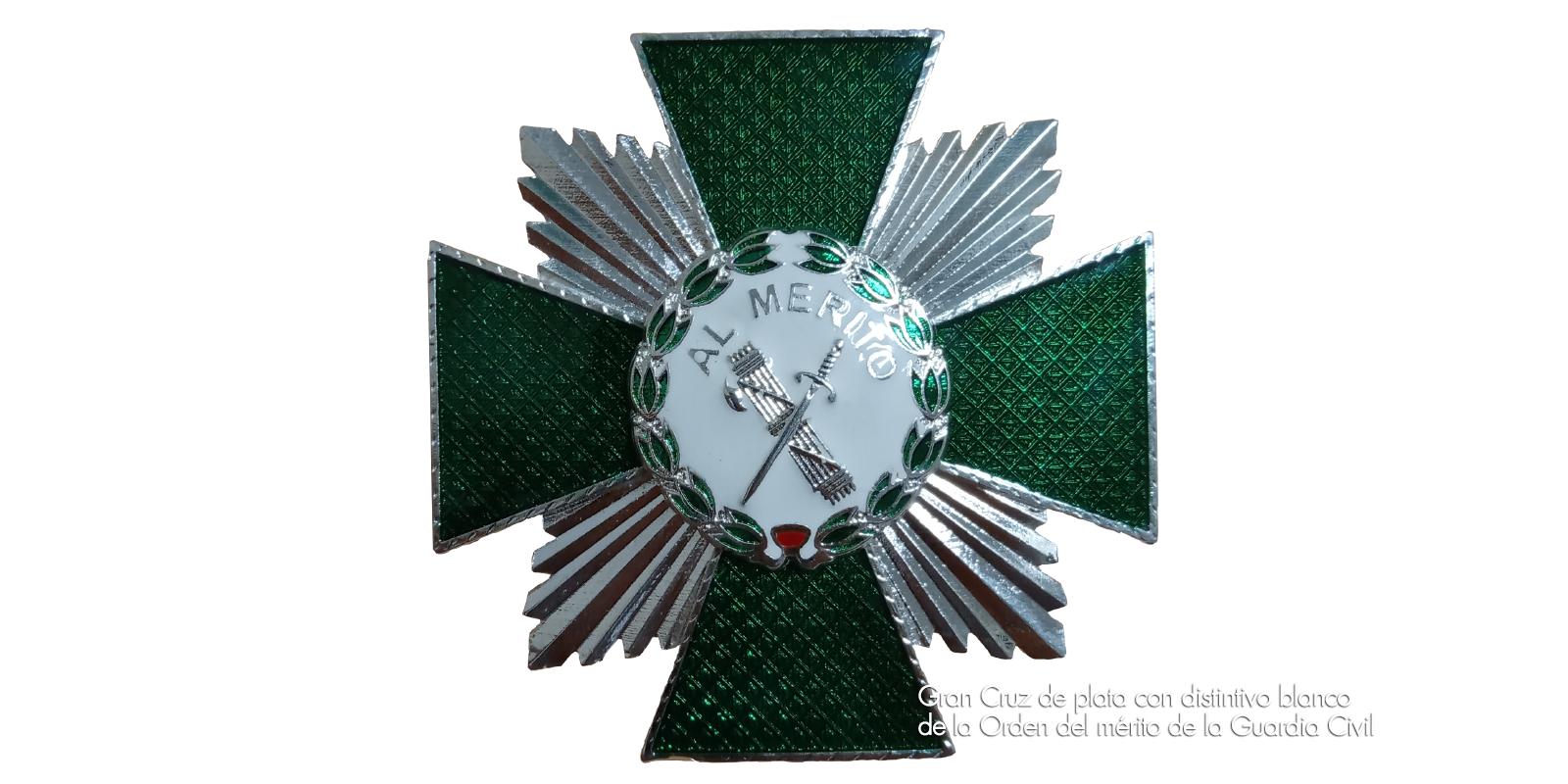 Gran Cruz de plata con distintivo blanco de la Orden del mérito de la Guardia Civil