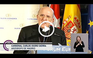 Conferencia del cardenal Osoro en el Fórum Europa de Nueva Economía