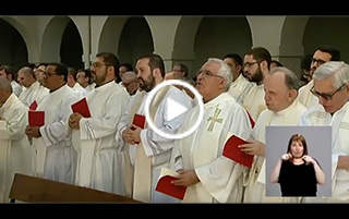 Eucaristía en el monasterio de las Oblatas, en la fiesta de Jesucristo, Sumo y Eterno Sacerdote