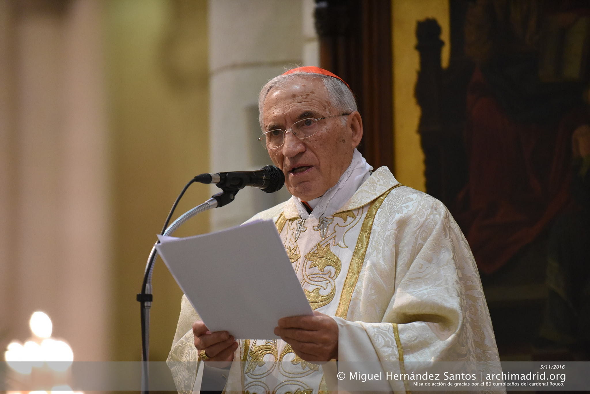 2016-11-05 - Misa por el 80 cumpleaños y los 40 como obispo del cardenal Rouco