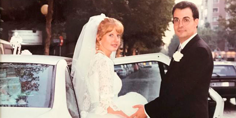 Bodas plata Bego y Miguel coche