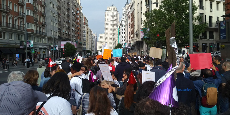 Personas sin hogar manifestacion