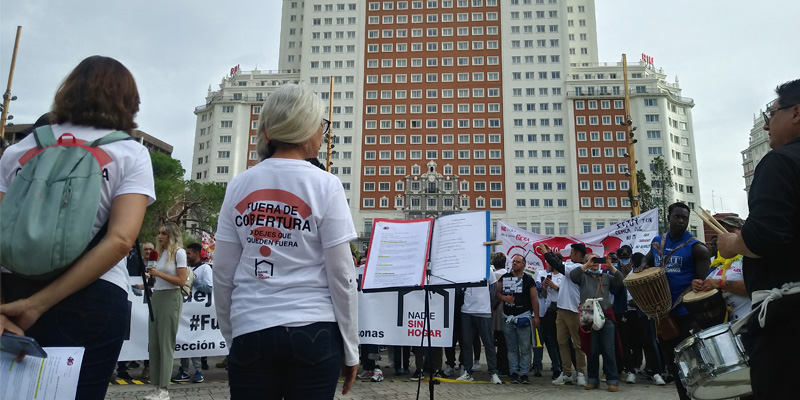 Personas sin hogar manifiesto