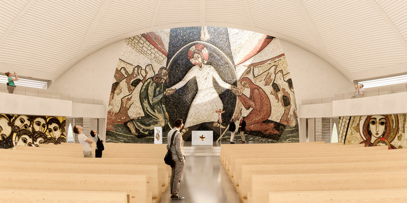 Capilla ufv rupnik interior