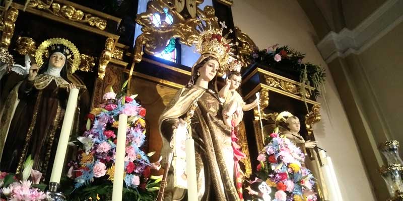 Virgen del Carmen villaverde lateral