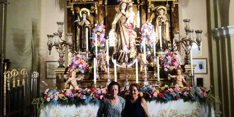 Virgen del Carmen villaverde pilar