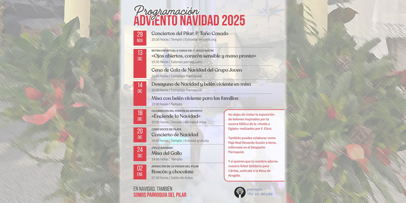 Parroquia Pilar adviento cartel