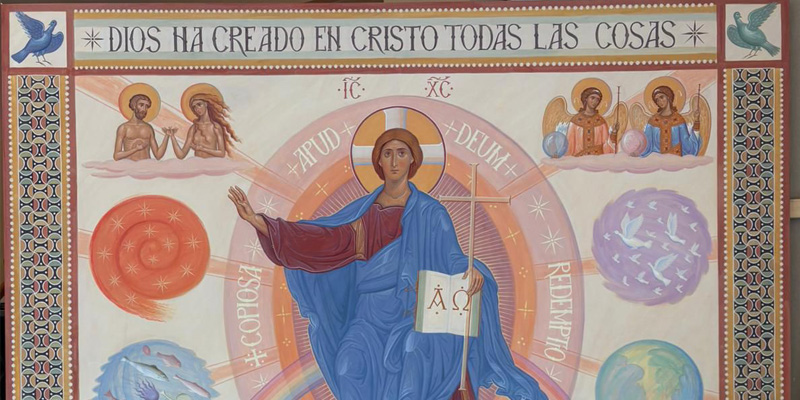 Murales santisimo redentor panel cristo