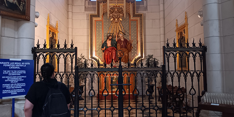 Visita papa catedral trinitarias