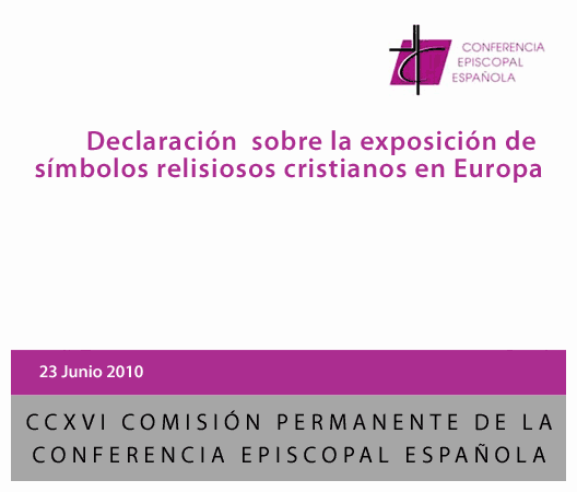 Declaración sobre la exposición de Símbolos religiosos cristianos ...