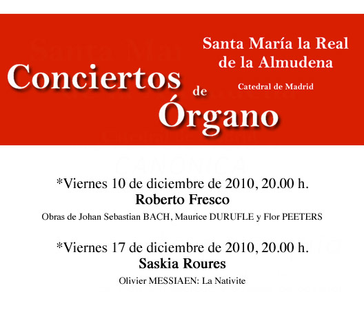Conciertos de Organo 2010