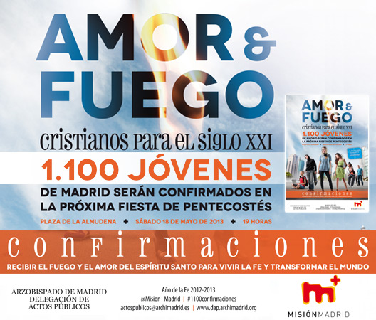 AmoryFuego 1100 jóvenes serán confirmados en Pentecostés. 2013