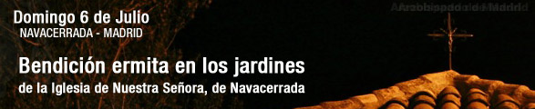 Banner - Bendición ermita en los jardines de la Iglesia de Nuestra Señora, de Navacerrada