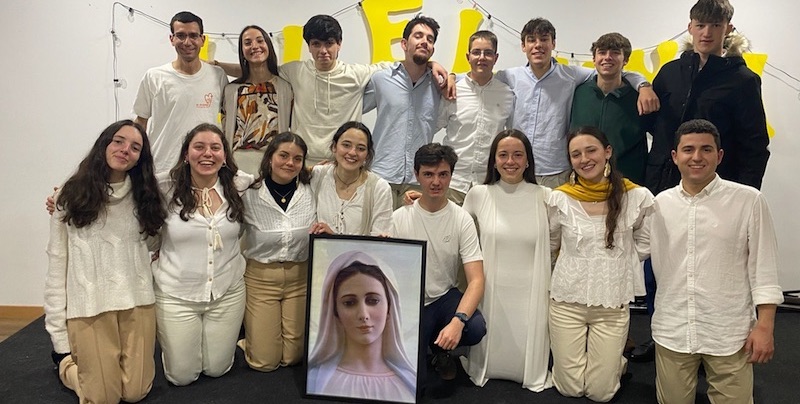Jovenes Sion Cuadro Virgen