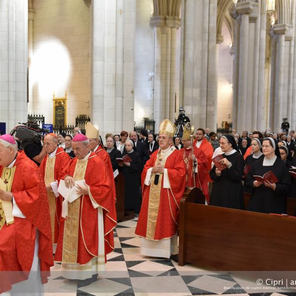 2016-10-29 - Beatificación de cuatro mártires benedictinos en la Catedral de la Almudena