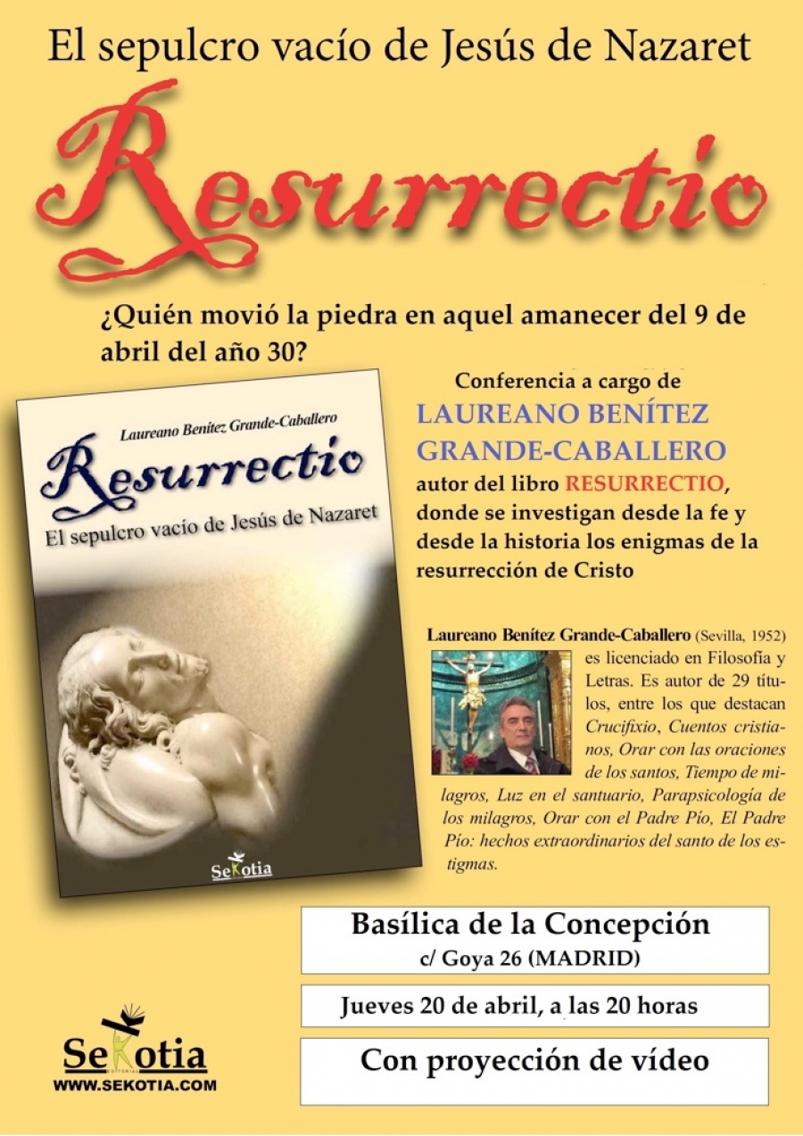 El Foro Juan Pablo II de la basílica de la Concepción acoge una conferencia sobre la Resurrección