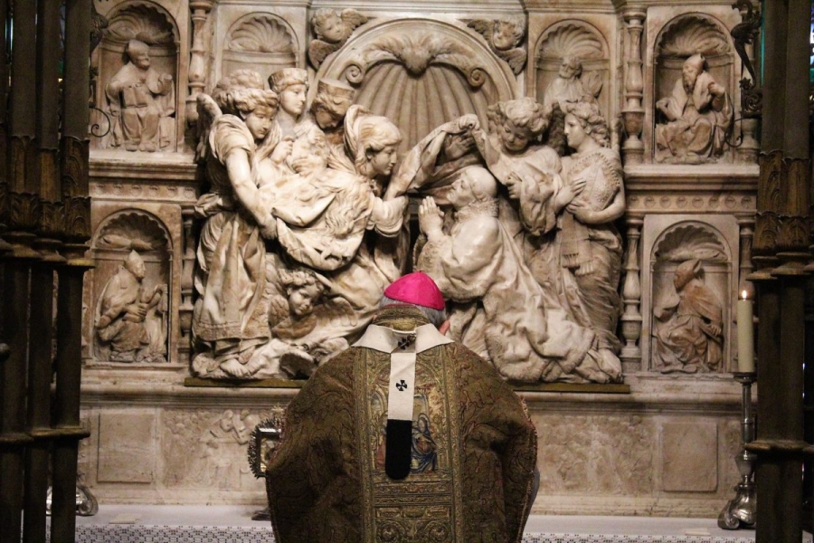 Monse&ntilde;or Mart&iacute;nez Camino concelebra la Misa en rito hispano-moz&aacute;rabe en honor a san Ildefonso en Toledo