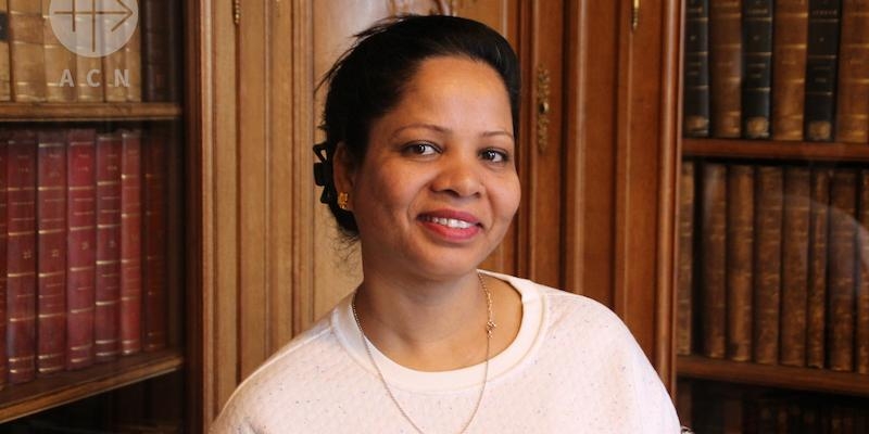 Asia Bibi en su encuentro con ACN en Francia. Imagen (C) Fran&ccedil;ois Thomas
