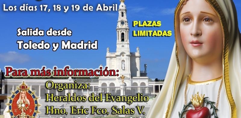 Los Heraldos del Evangelio programan una peregrinación a Fátima