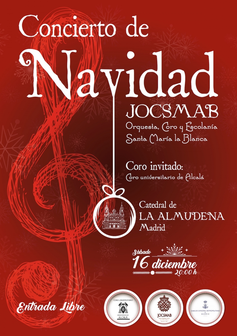 La JOCSMAB celebra su tradicional concierto Navide&ntilde;o en la catedral de la Almudena