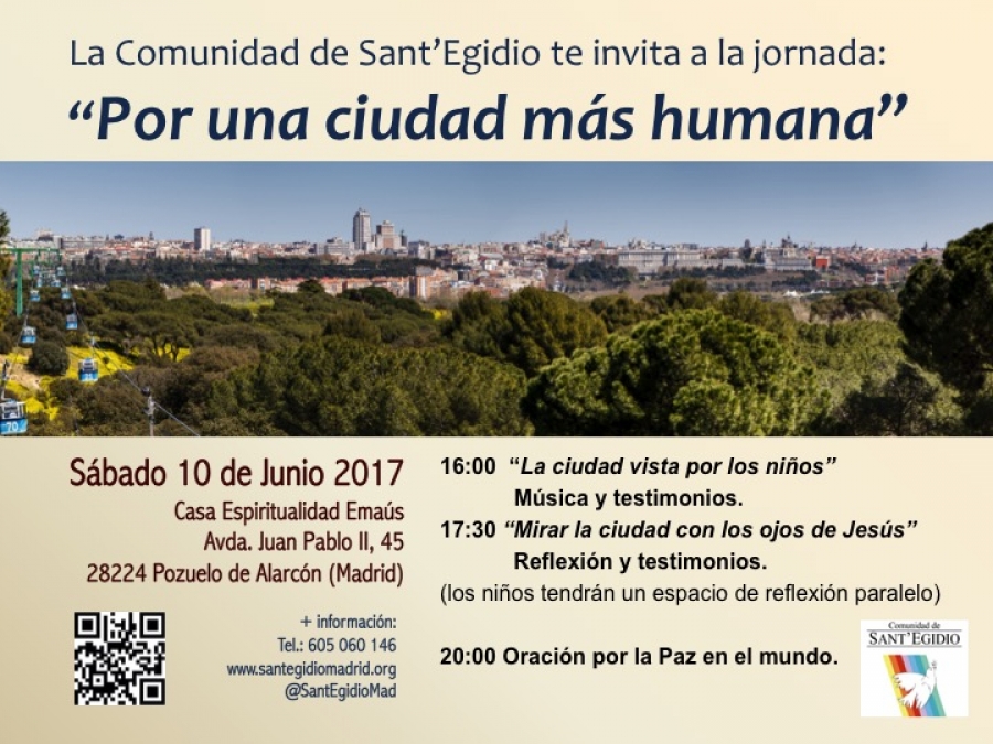 La comunidad Sant&rsquo;Egidio organiza la jornada 'Por una ciudad m&aacute;s humana'
