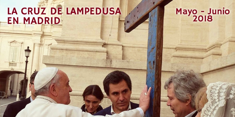 Madrid acogerá la cruz de Lampedusa, hecha con trozos de barcos de migrantes naufragados