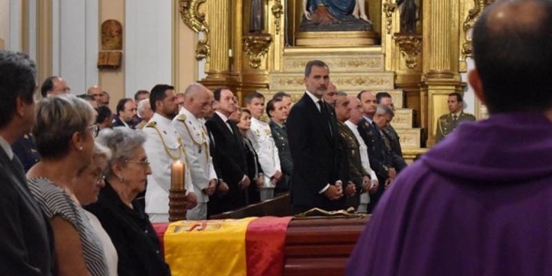 S.M. El Rey asiste al funeral por el cardenal arzobispo em&eacute;rito Jos&eacute; Manuel Estepa en la catedral de las Fuerzas Armadas