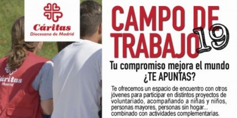 C&aacute;ritas Diocesana de Madrid pone en marcha un campo de trabajo para j&oacute;venes