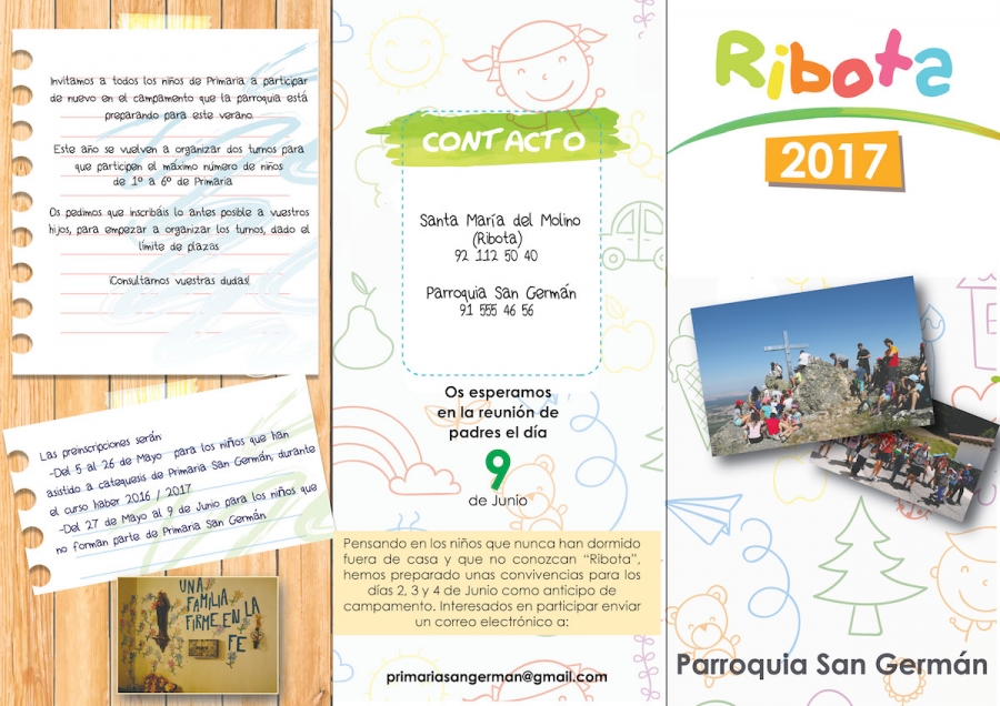 Los ni&ntilde;os de la parroquia San Germ&aacute;n se van de colonias a Ribota