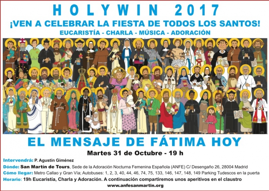 La Adoraci&oacute;n Nocturna Femenina Espa&ntilde;ola celebra Holywin en San Mart&iacute;n de Tours