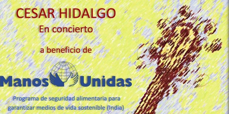 César Hidalgo ofrece un concierto solidario a beneficio de Manos Unidas