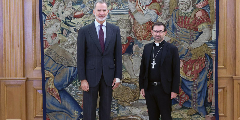 El rey Felipe VI recibe al cardenal Jos&eacute; Cobo