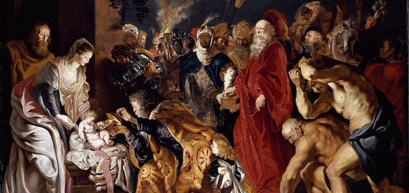 Los Reyes Magos visitan la residencia parroquial de San Ignacio de Loyola, en Torrelodones