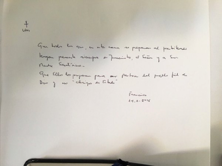 El claro mensaje del Papa Francisco para los seminaristas mexicanos