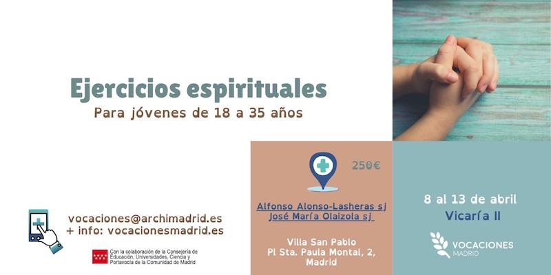Vocaciones Madrid ofrece a los jóvenes de la diócesis nuevas tandas de ejercicios en colaboración con las vicarías II y VIII
