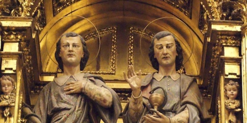 La colegiata celebra la fiesta de san Cosme y san Dami&aacute;n en el marco de la pandemia por el COVID