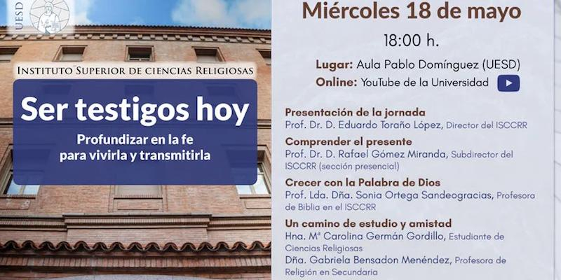 El Instituto Superior de Ciencias Religiosas de San D&aacute;maso organiza un encuentro sobre ser testigos hoy