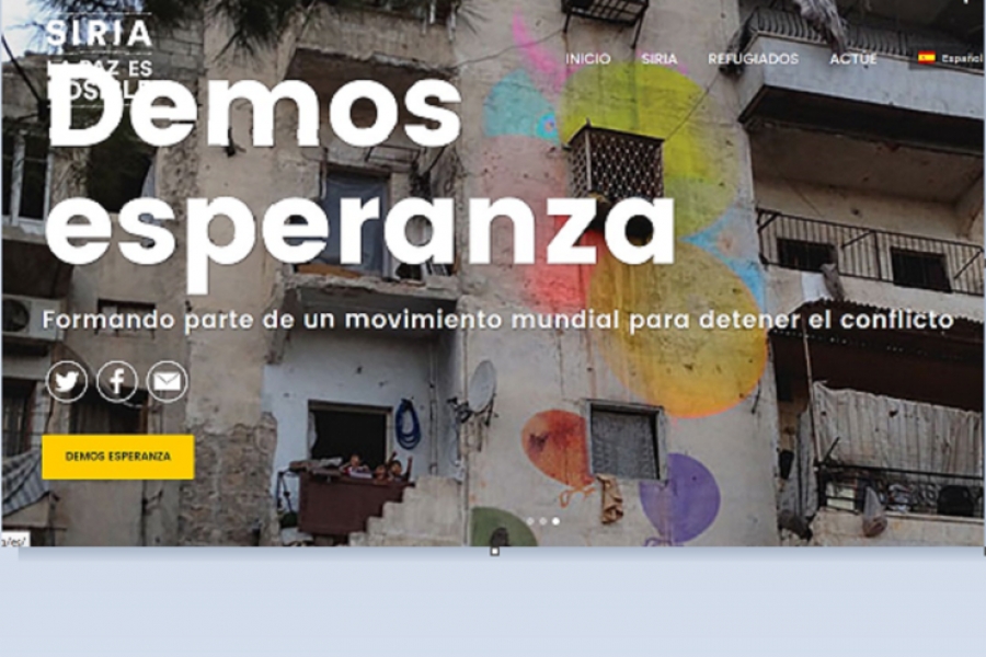 Francisco presenta en un v&iacute;deo la iniciativa de C&aacute;ritas 'Siria: la paz es posible'