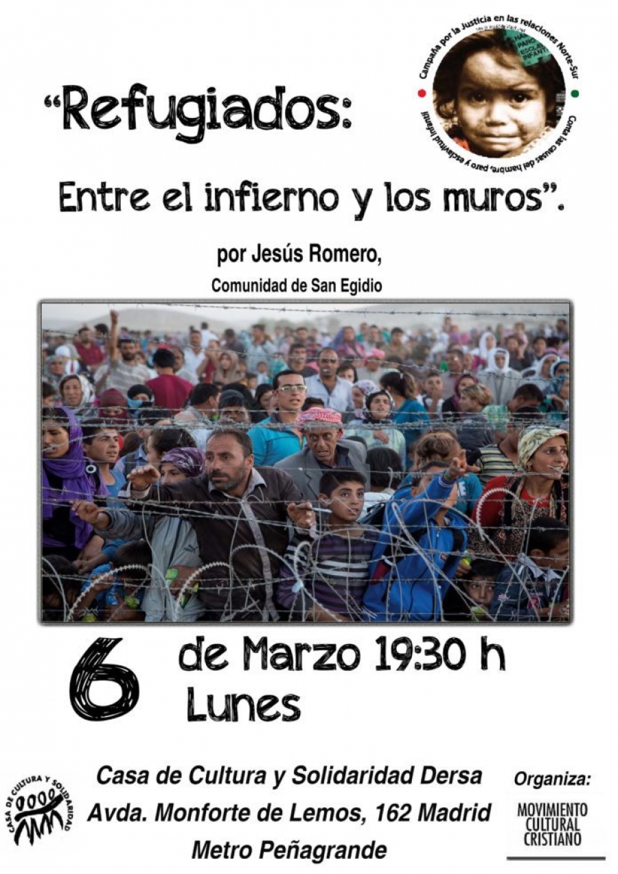 Jes&uacute;s Romero imparte una charla sobre los refugiados