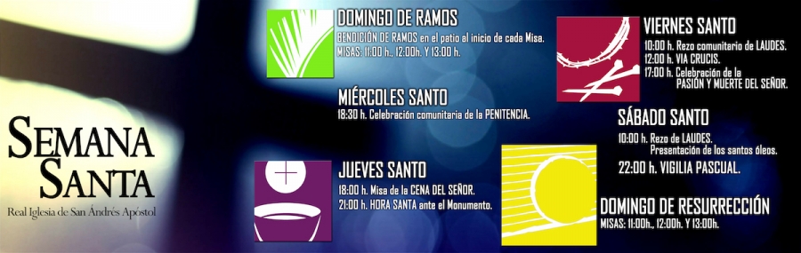 Presentación de los santos óleos el Sábado Santo en San Andrés Apóstol